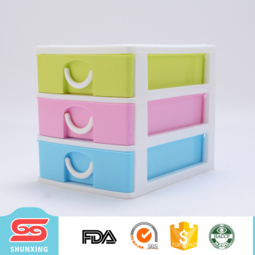 High grade 3-layer storage document plastic drawer box for wholesale